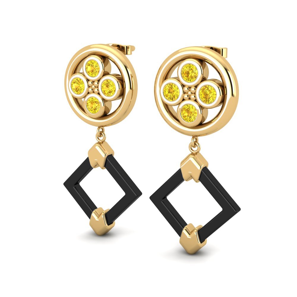 Yellow Sapphire Women's Earring Haukr