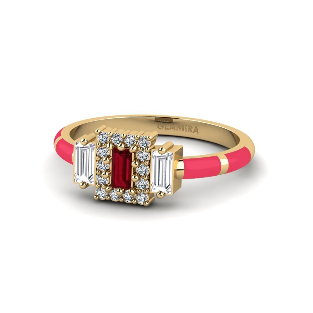 Roter Zirkonia Ring Hauskaa