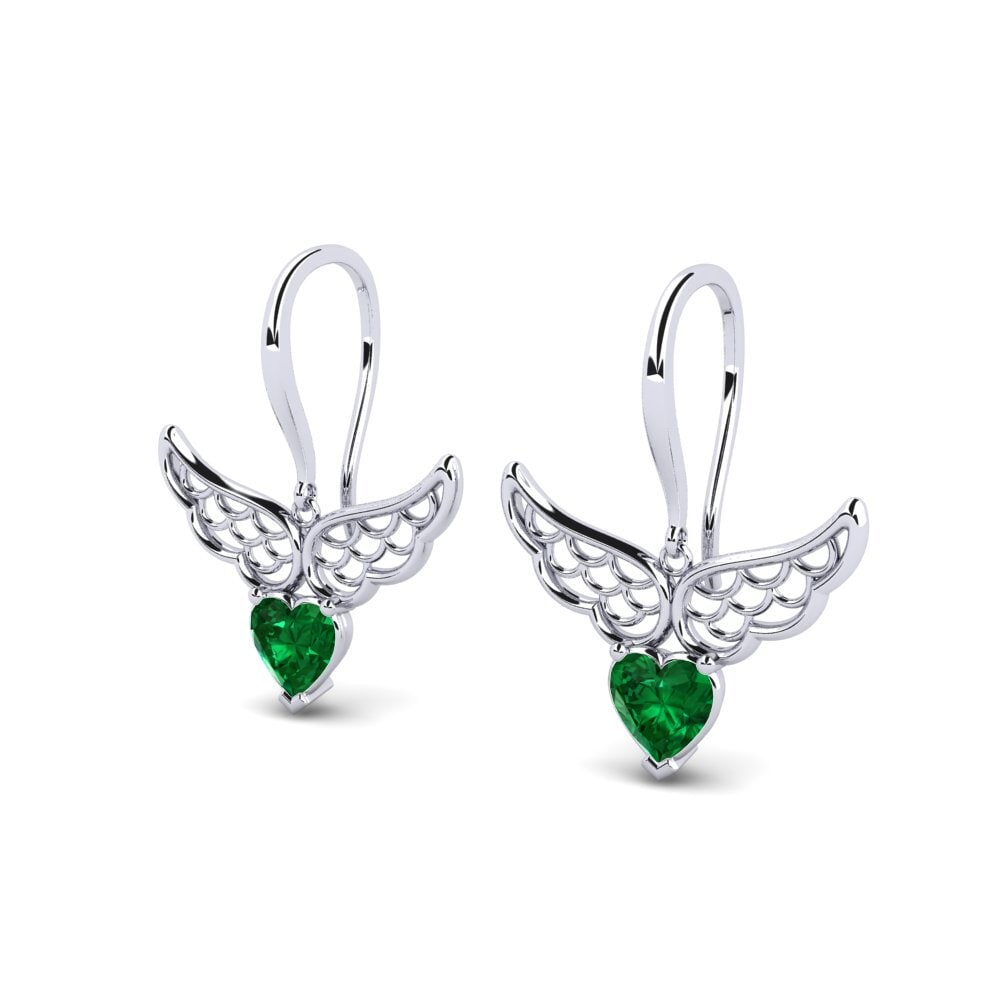 Emerald (Lab Created) Women's Earring Haverel