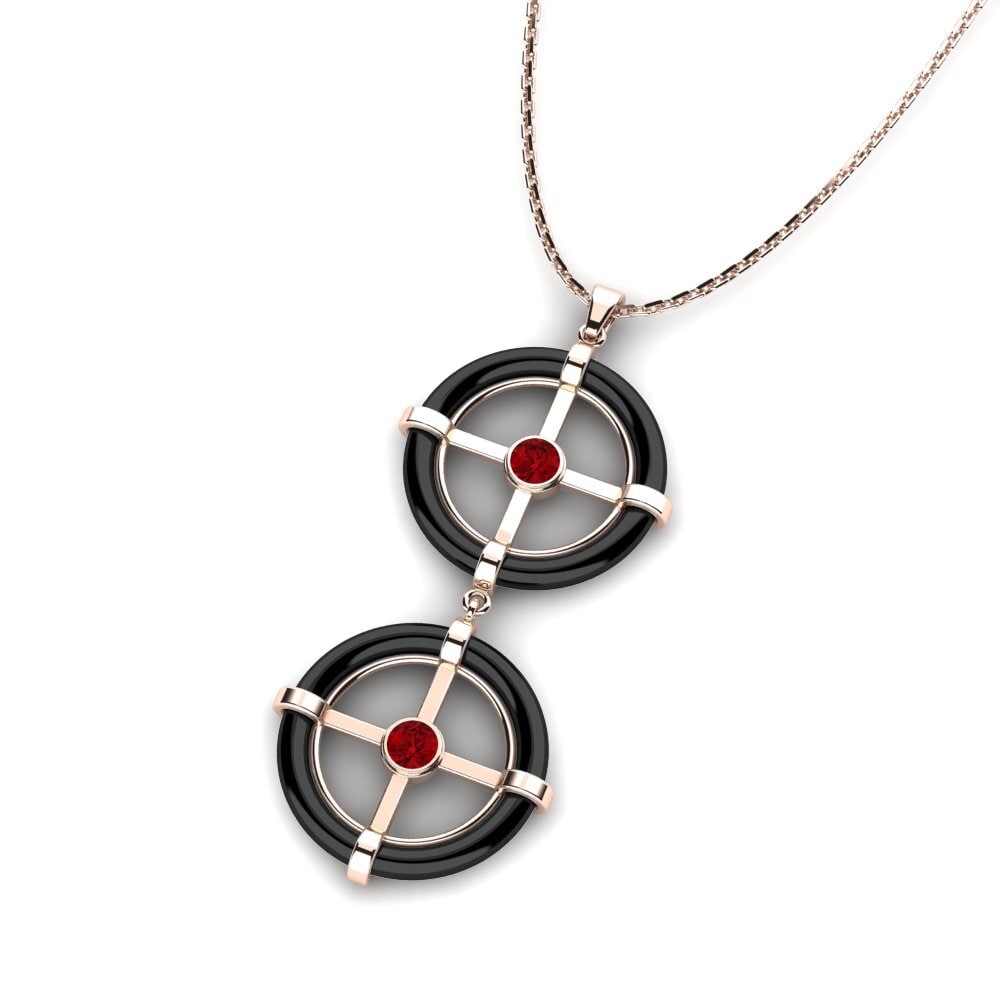 Circonita Roja Colgante de Mujer Hayford