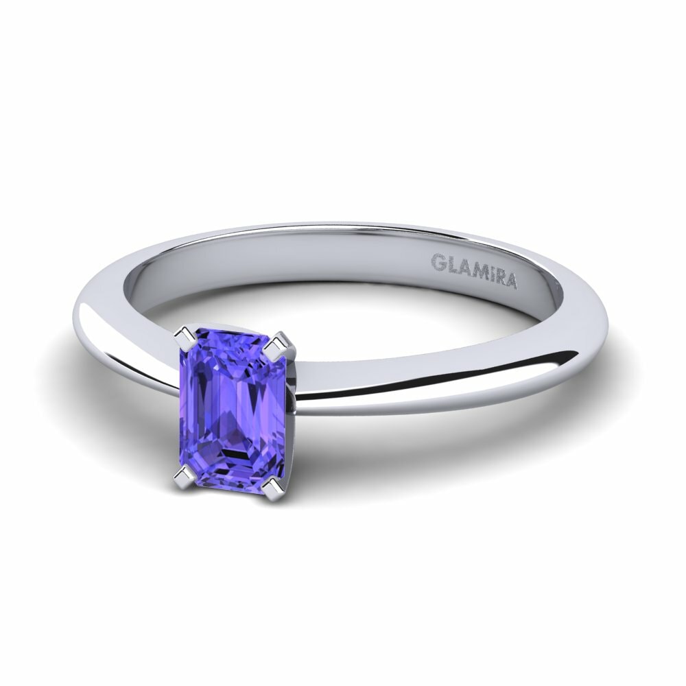 Tanzanite Anel de Noivado Hayley 0.62crt