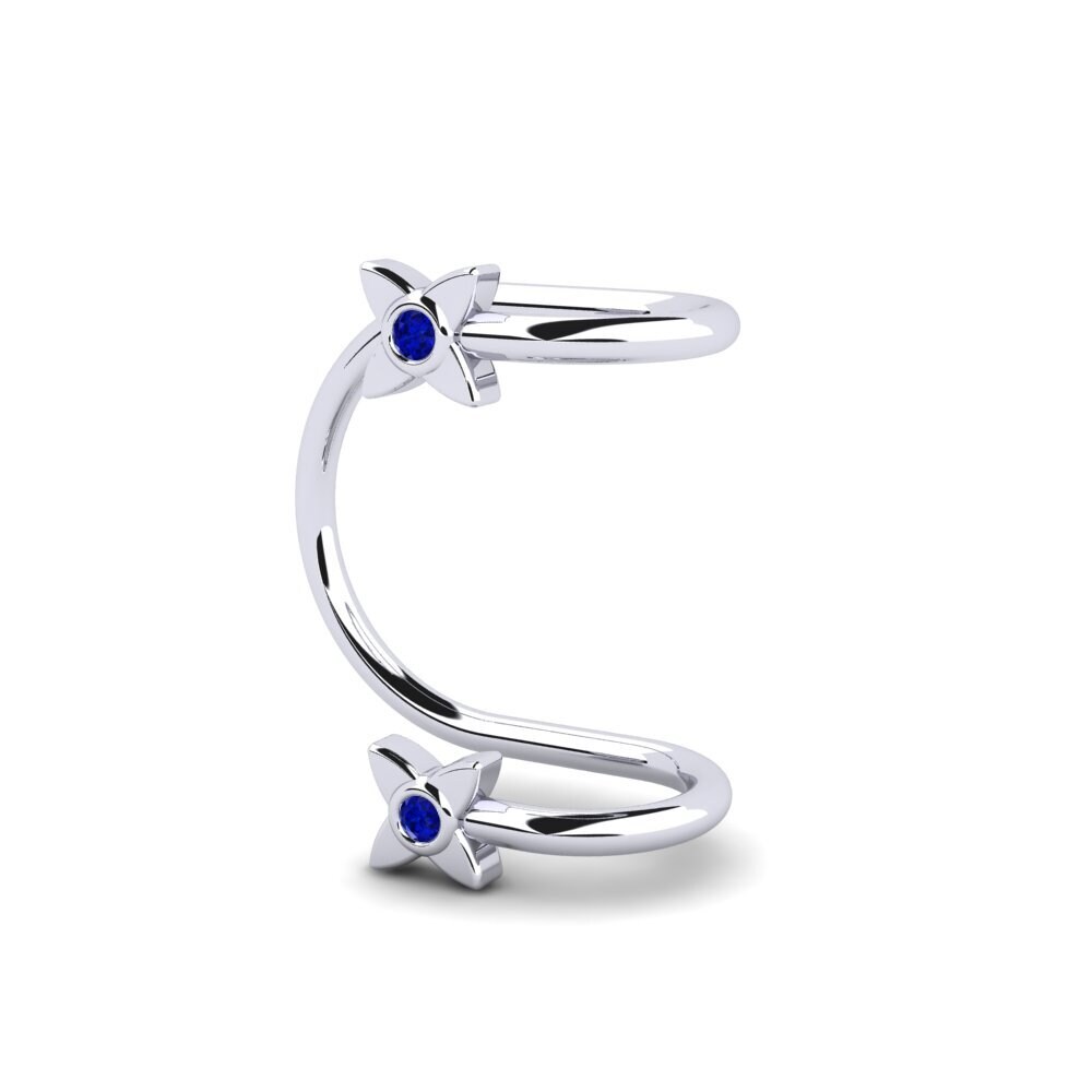 Đá Sapphire Bông tai nữ Hazelip