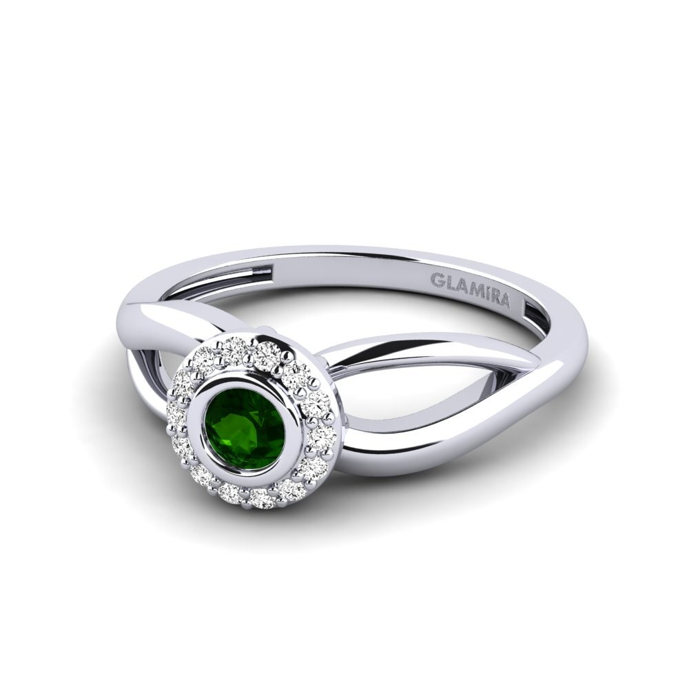 Turmalina verde Anillo Healde