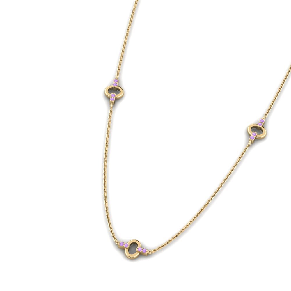 Amethyst Women's Necklace Hecra
