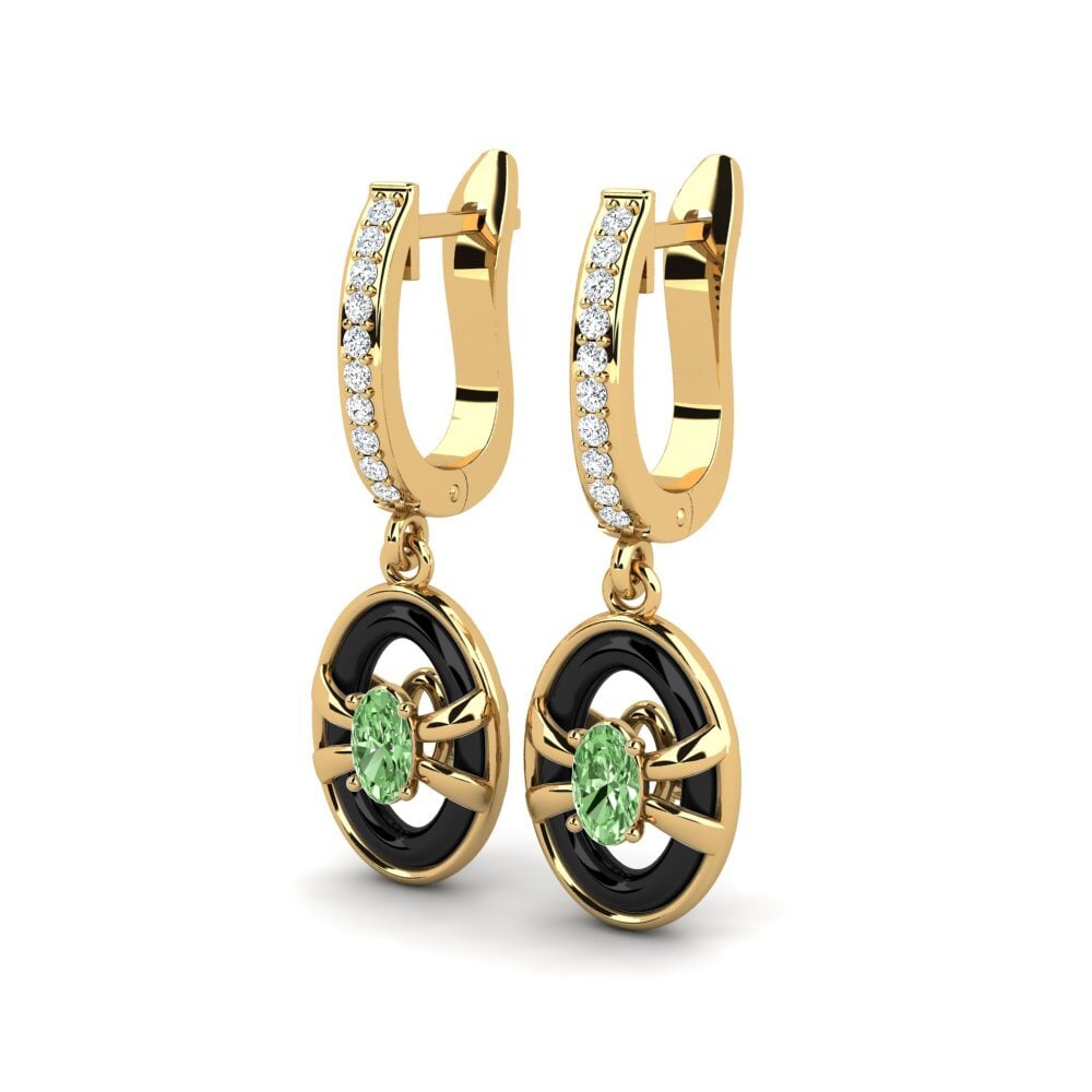 Diamante Verde Pendiente de mujer Hedvig
