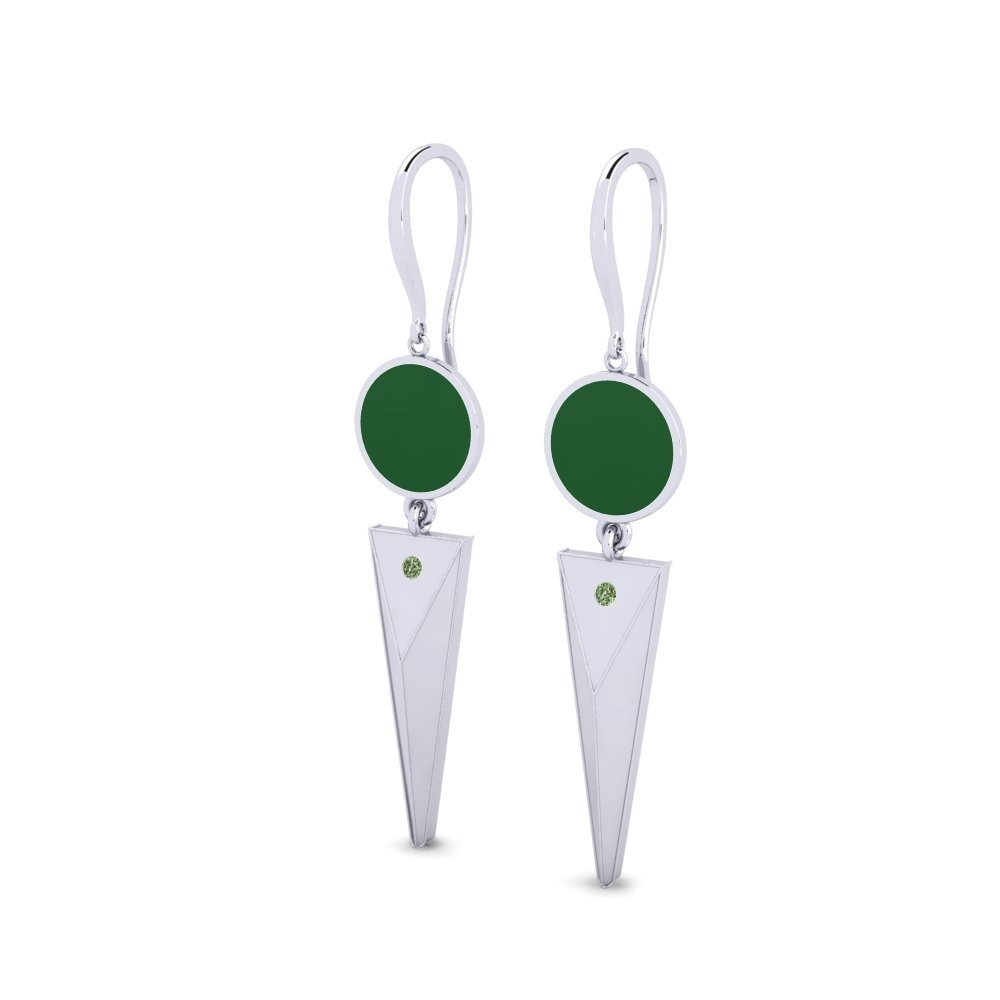 Diamante Verde Pendiente de mujer Hedwiga