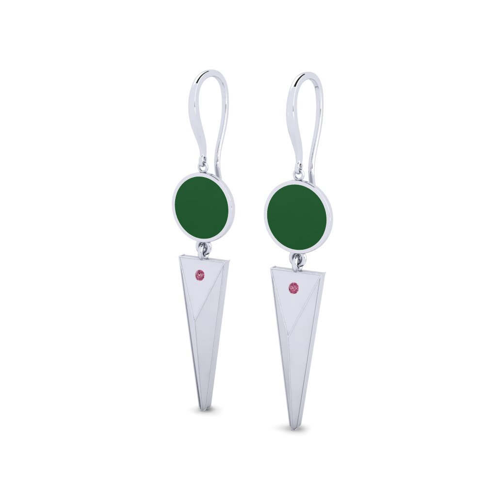 Rhodolite Garnet Women's Earring Hedwiga