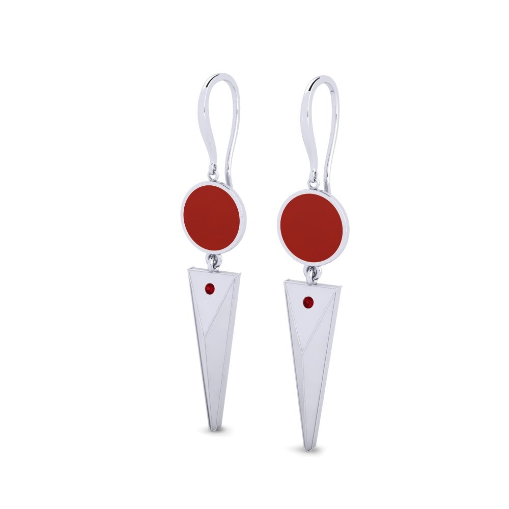 Red Zirconia Women's Earring Hedwiga