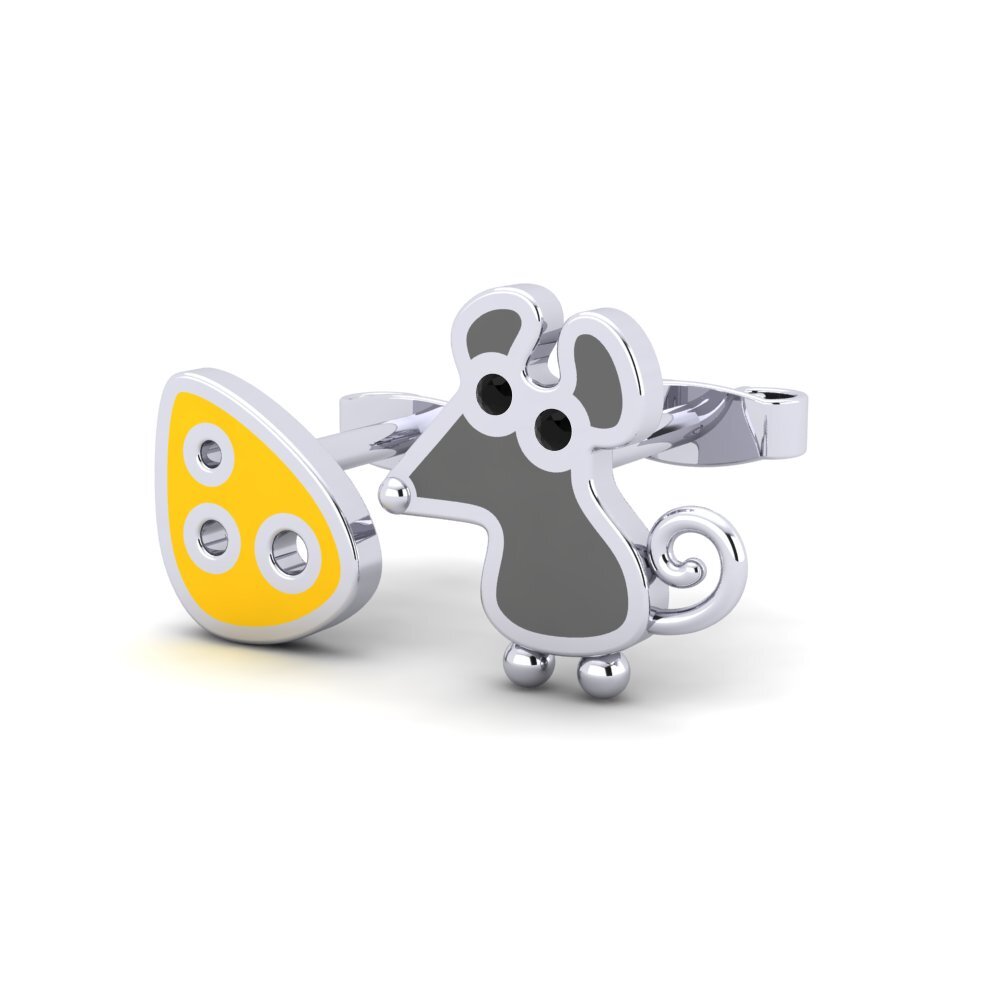 Onyx Noir Boucle d'oreille enfant Hege