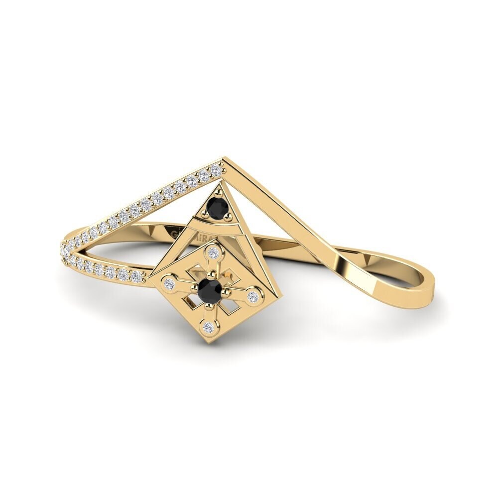 Zafiro negro Anillo Heidisey