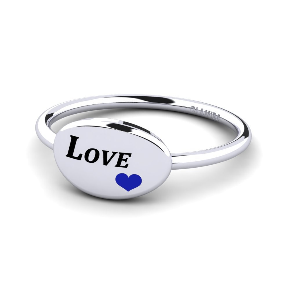 White Silver Ring Heimish
