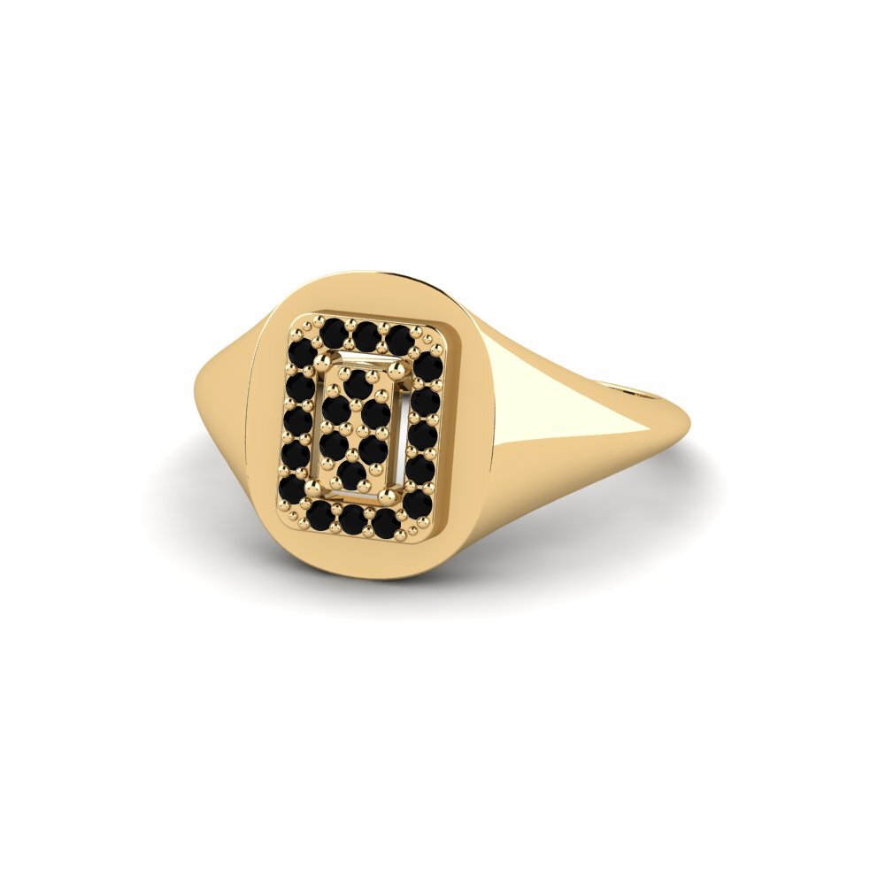 Zafiro negro Anillo Heldig