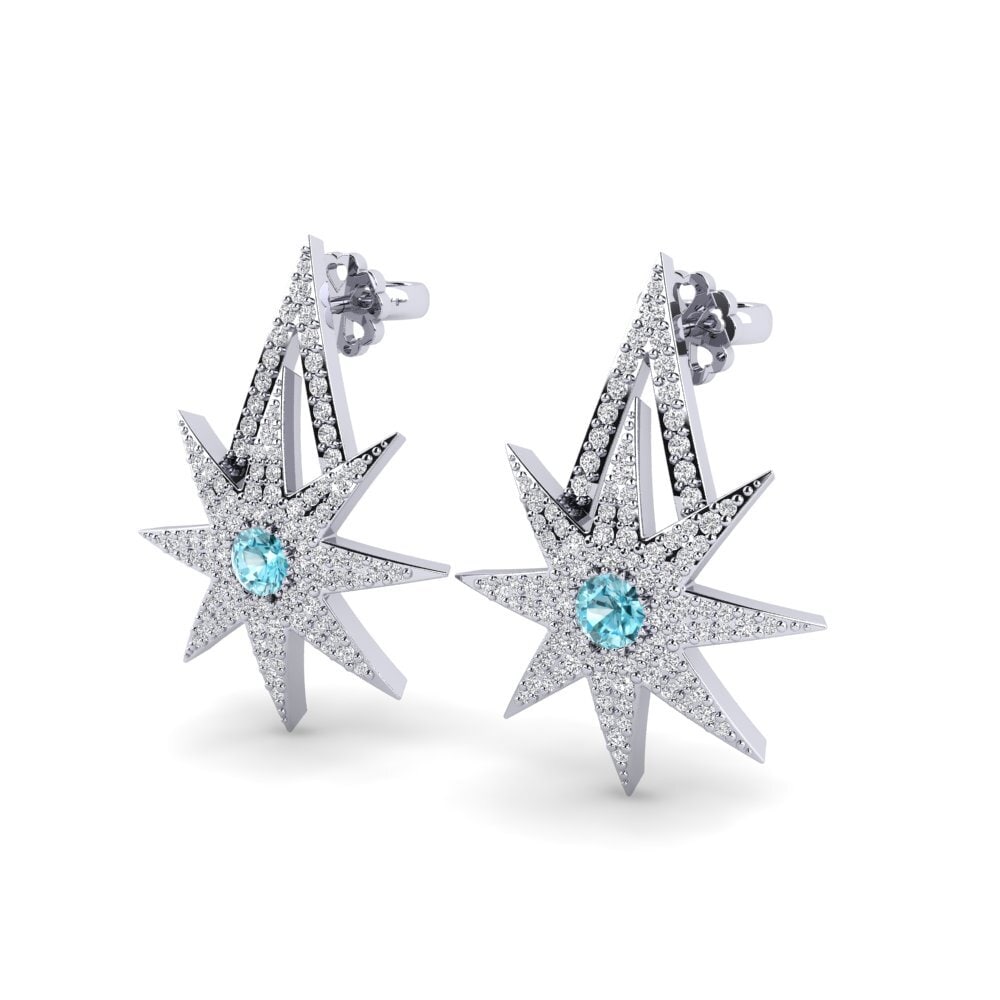 Blue Zircon Women's Earring Helenos