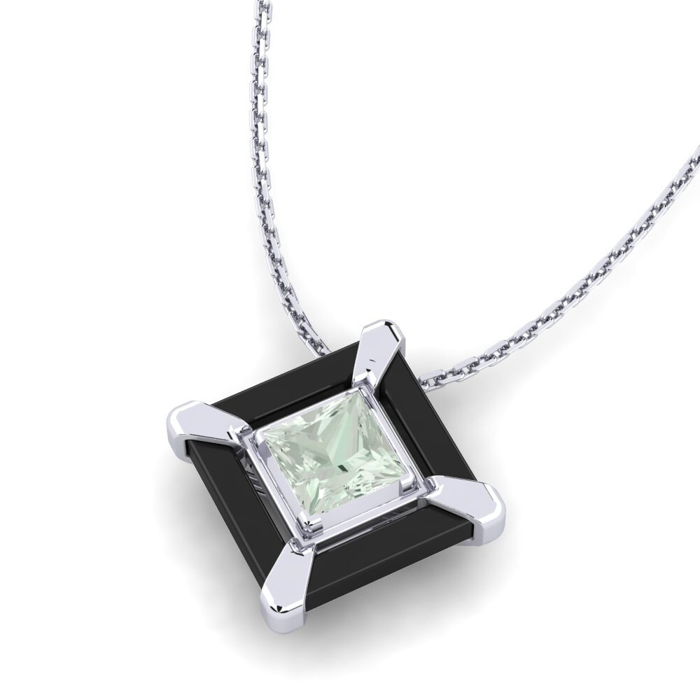 Amatista verde Colgante de Mujer Helget
