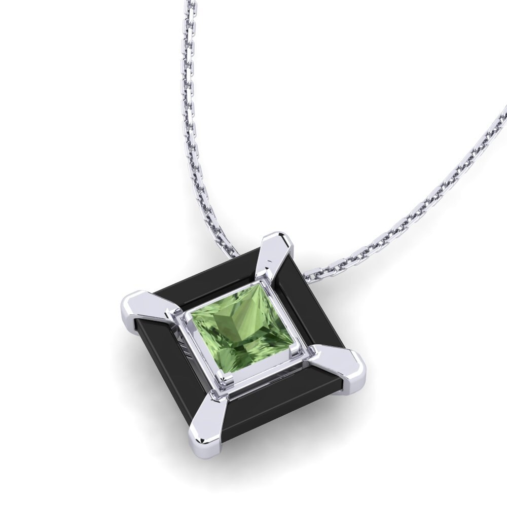 Zafiro Verde Colgante de Mujer Helget