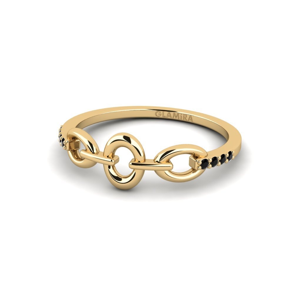 Zafiro negro Anillo Heliza