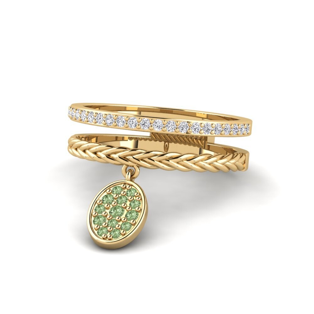 Green Diamond Ring Hemaround