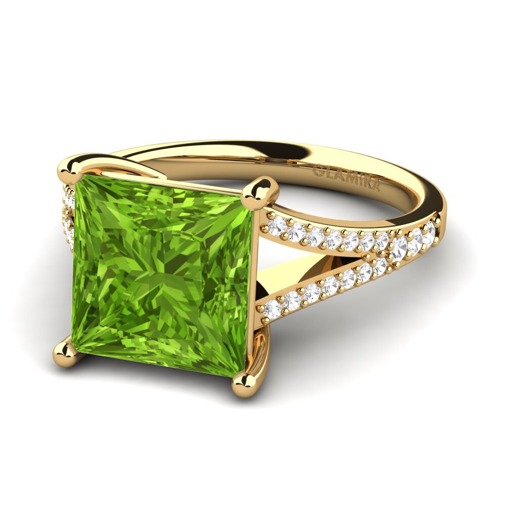 9k Oro Amarillo Anillo Hendrika