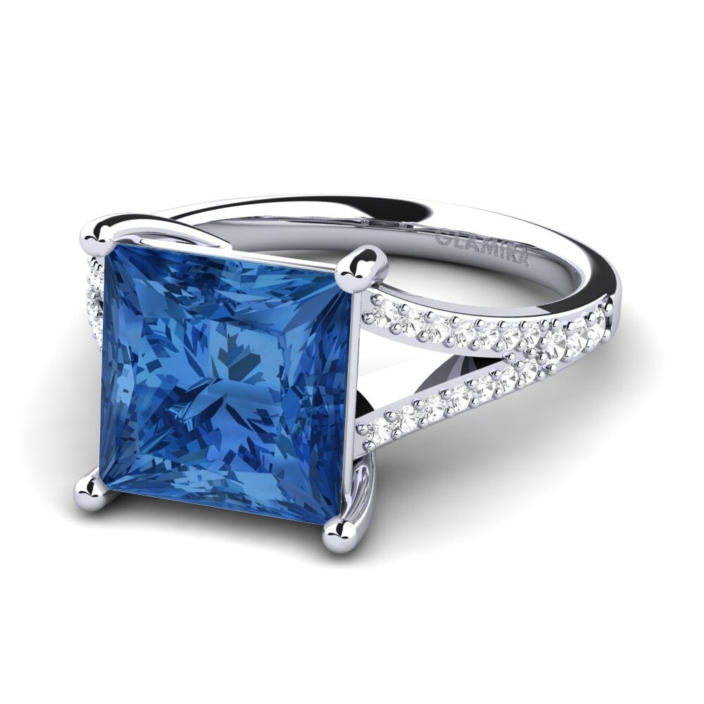 Dark Blue Zirconia Ring Hendrika