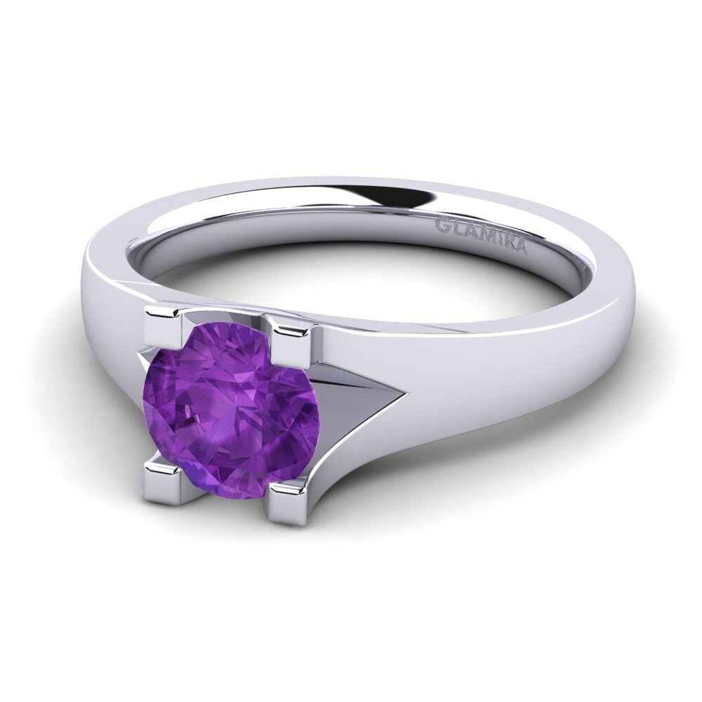 Amatista Anillo de compromiso Henrietta 1.0crt