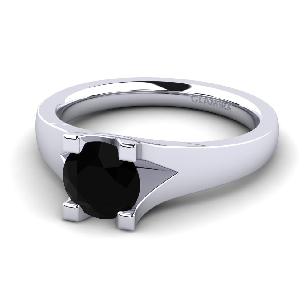 Sort Safir Forlovelsesring Henrietta 1.0crt