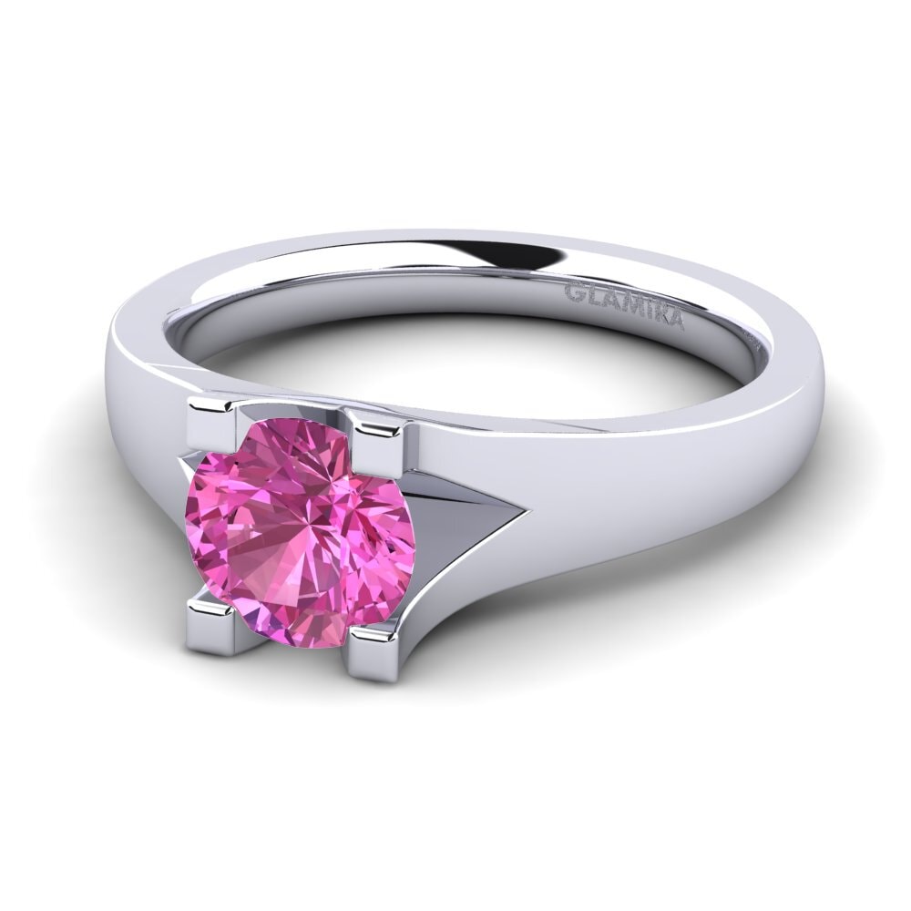 Rosa Topas Forlovelsesring Henrietta 1.0crt