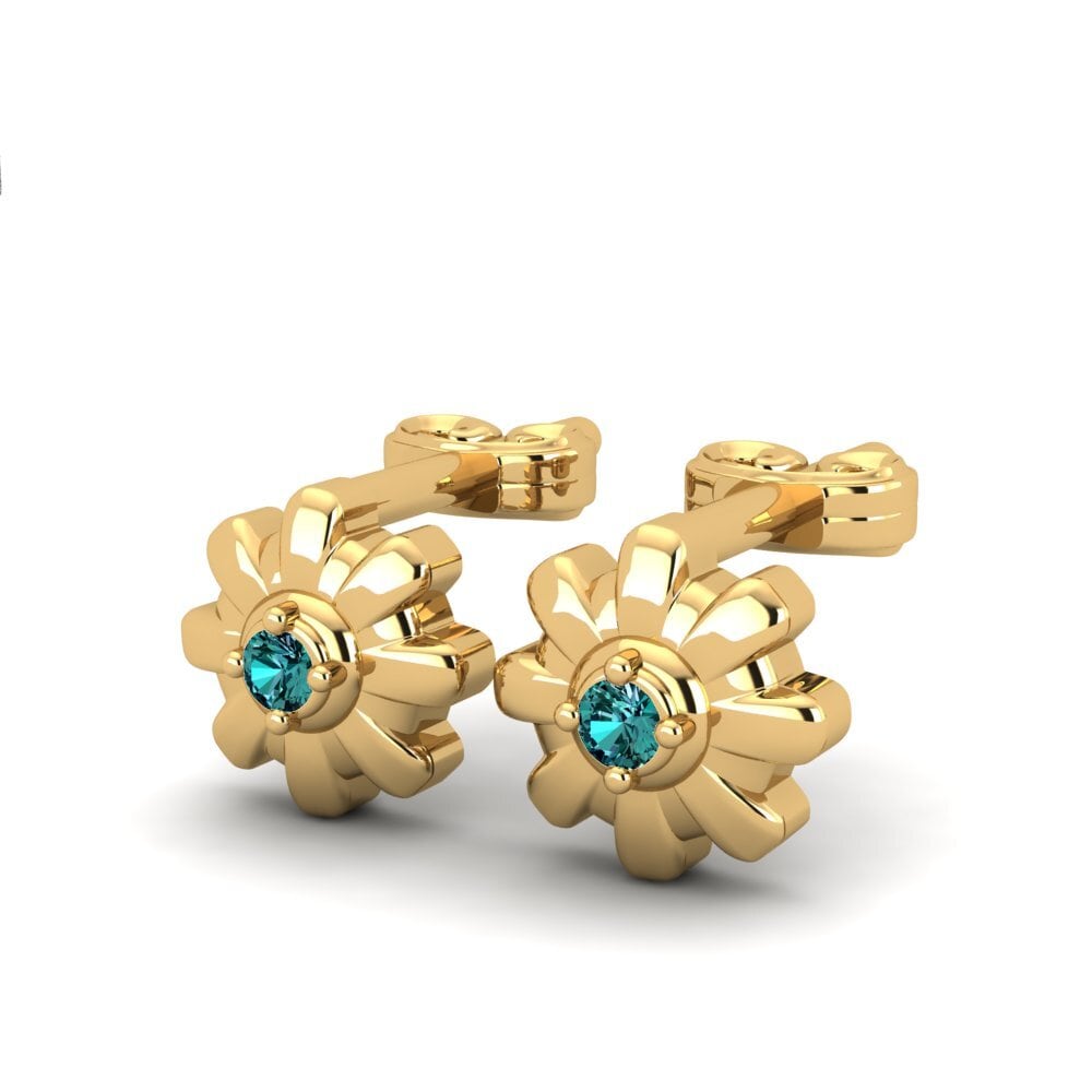 Blue Diamond Women's Earring Henys