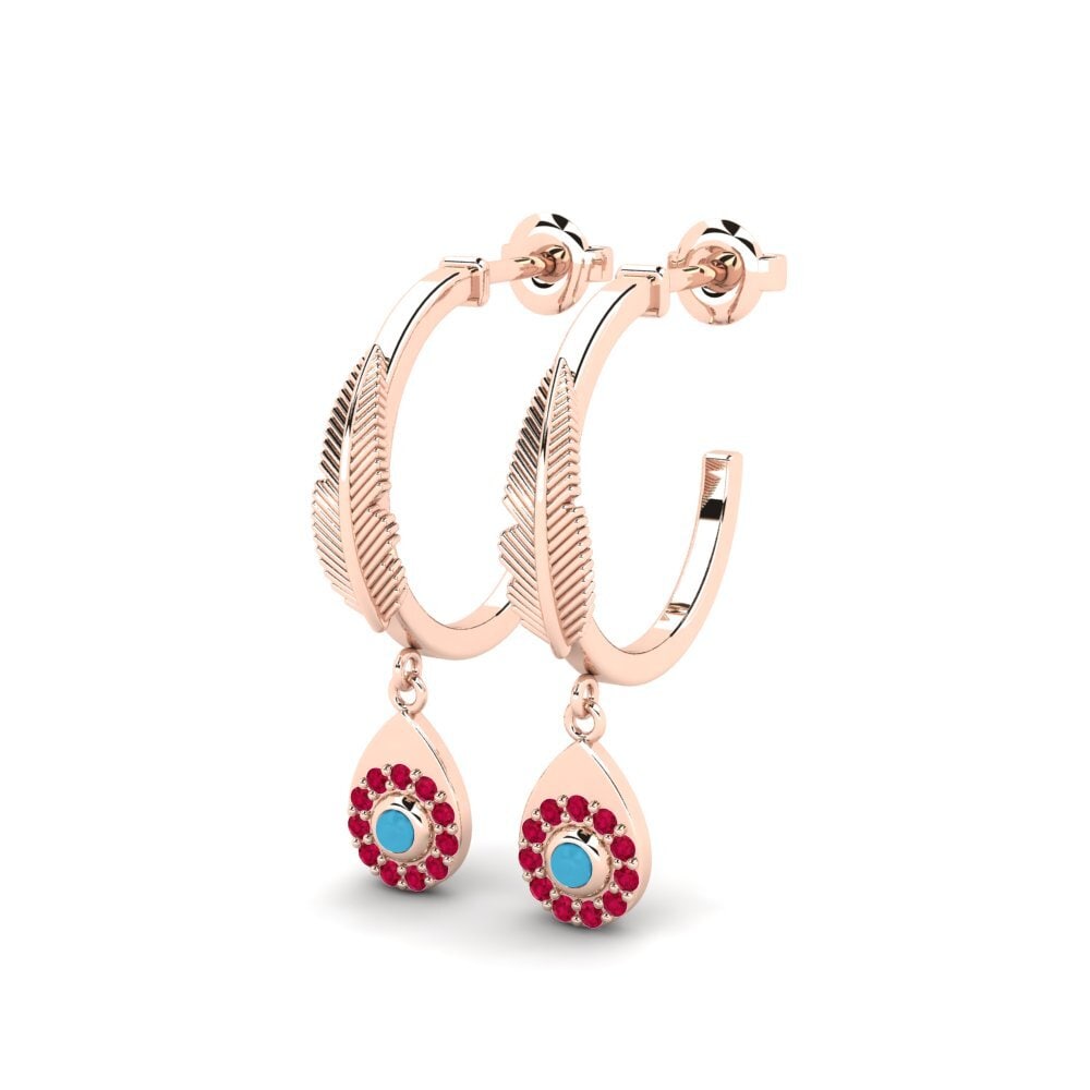 14k Rose Gold Women's Earring Hepr