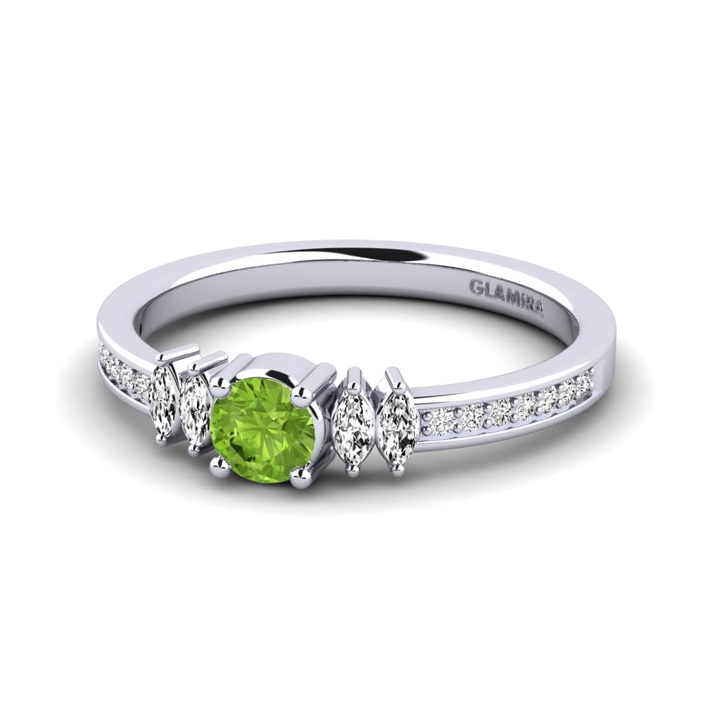 Peridoto Anillo de compromiso Hepsy