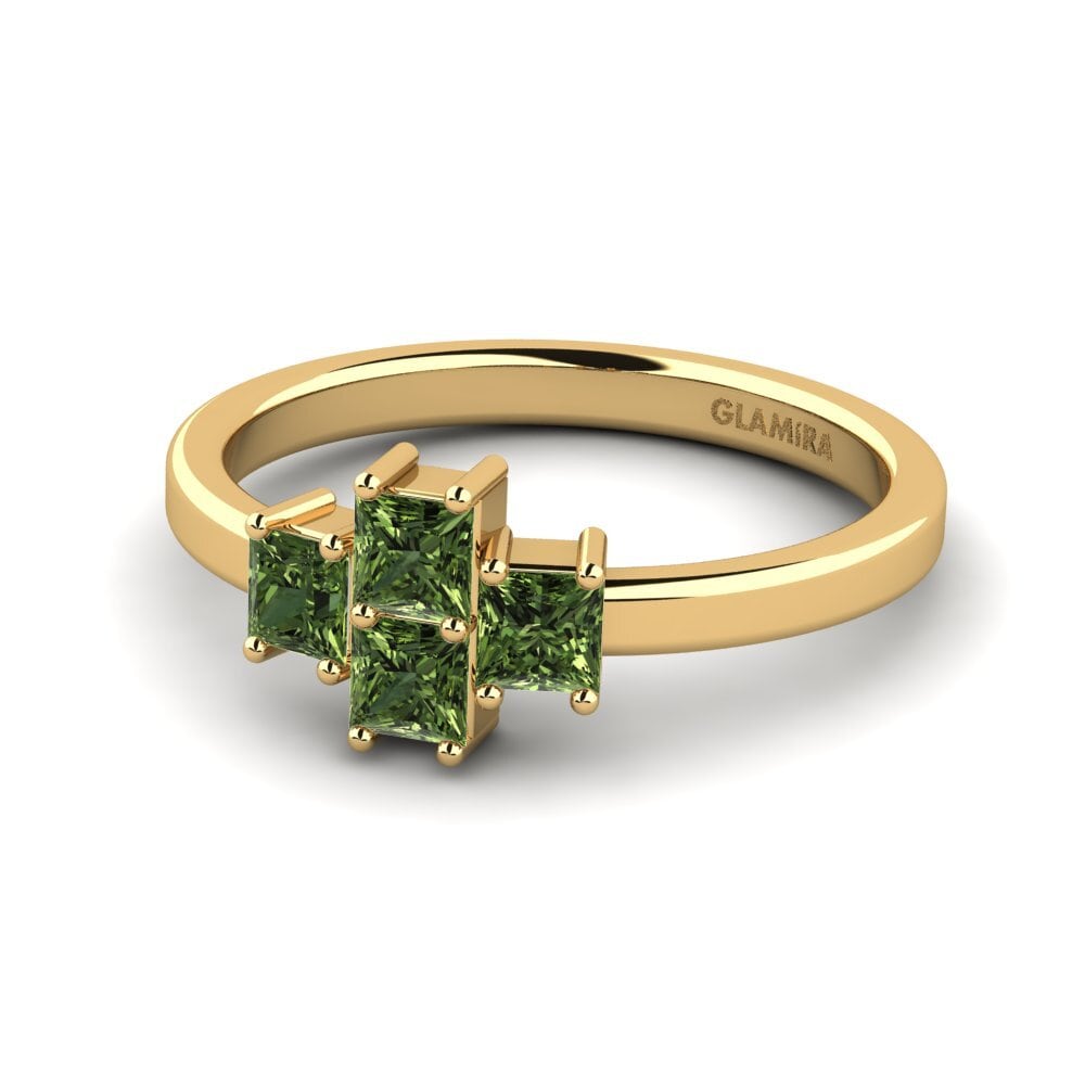 Princesa Zafiro Verde Anillo Heraklion