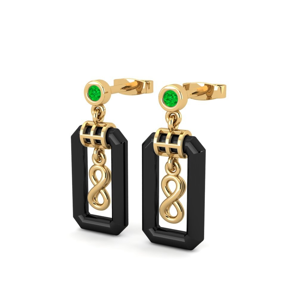 Smaragd Damen ohrring Herb