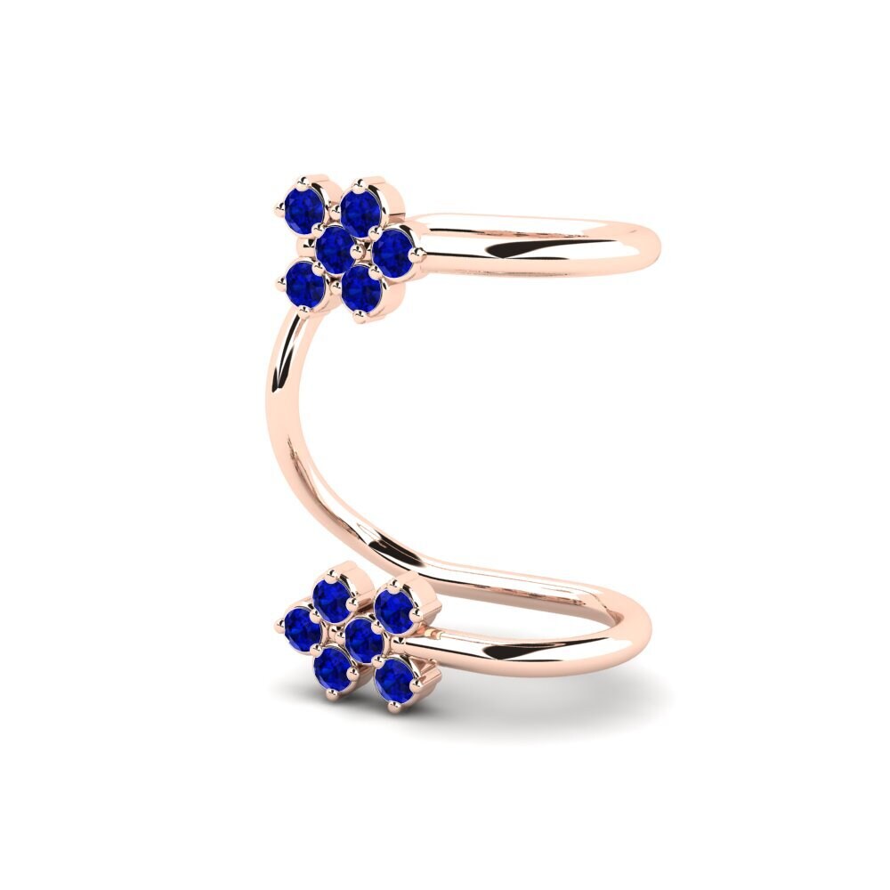 Đá Sapphire Bông tai nữ Herbes