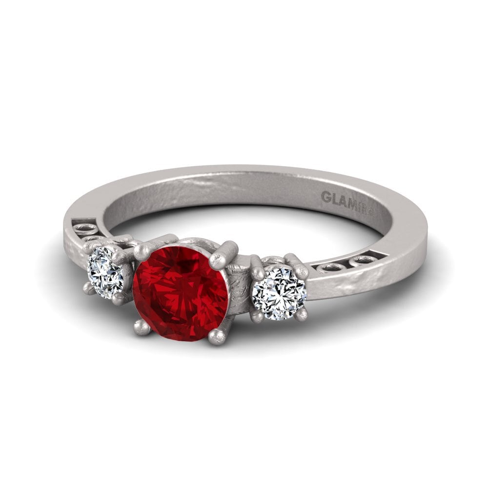 Red Zirconia Women's Ring Hergy