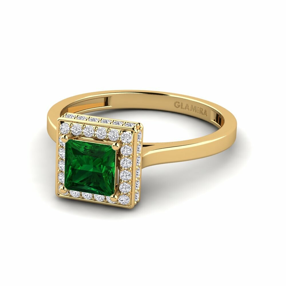 Tsavorite Engagement Ring Heritably