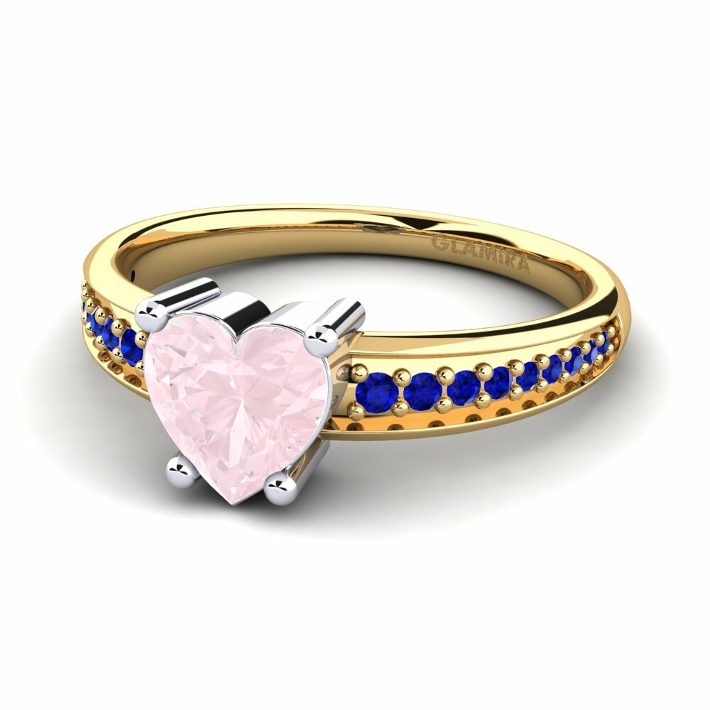 Cuarzo rosa Anillo de compromiso Herlane
