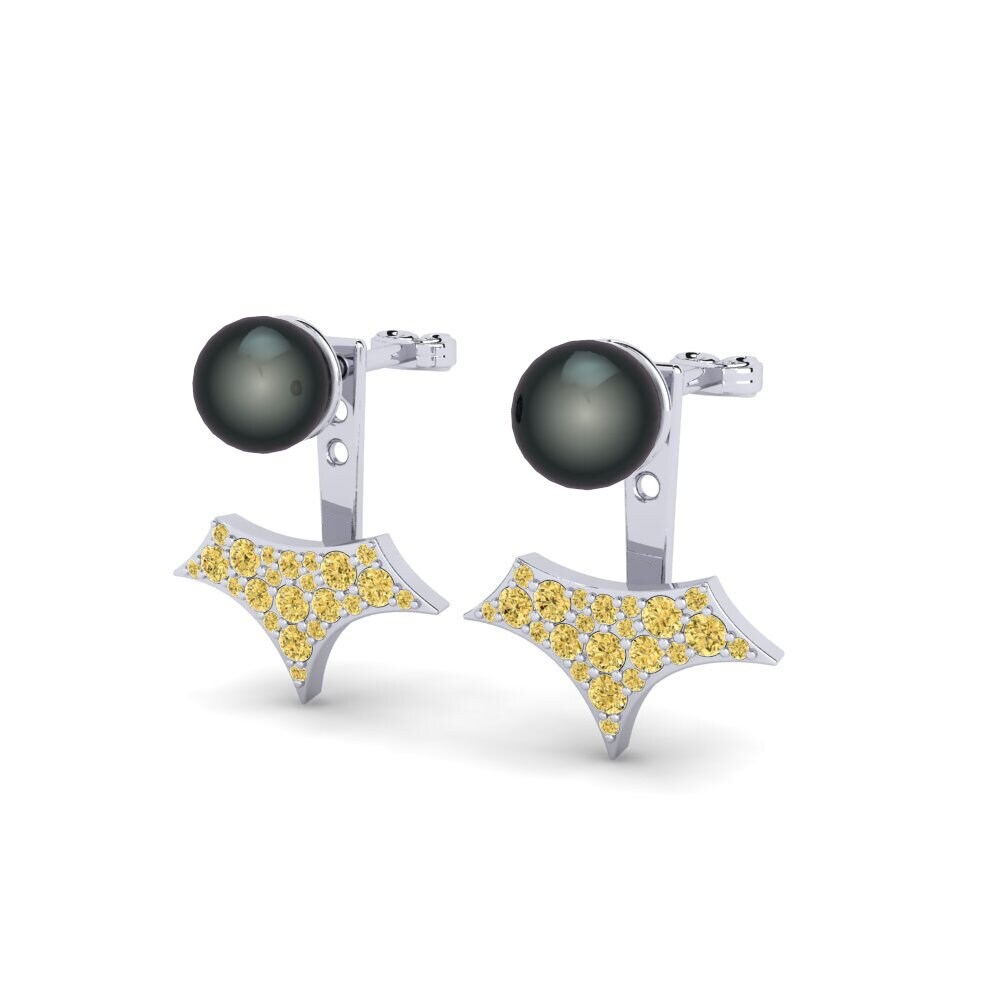 Diamante Amarillo Pendiente de mujer Herophile