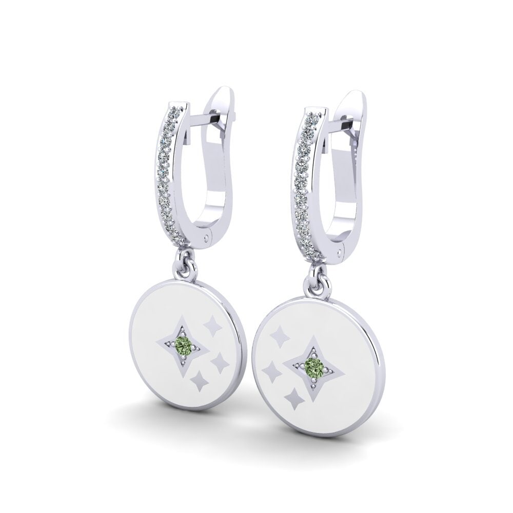 Diamante Verde Pendiente de mujer Herschel