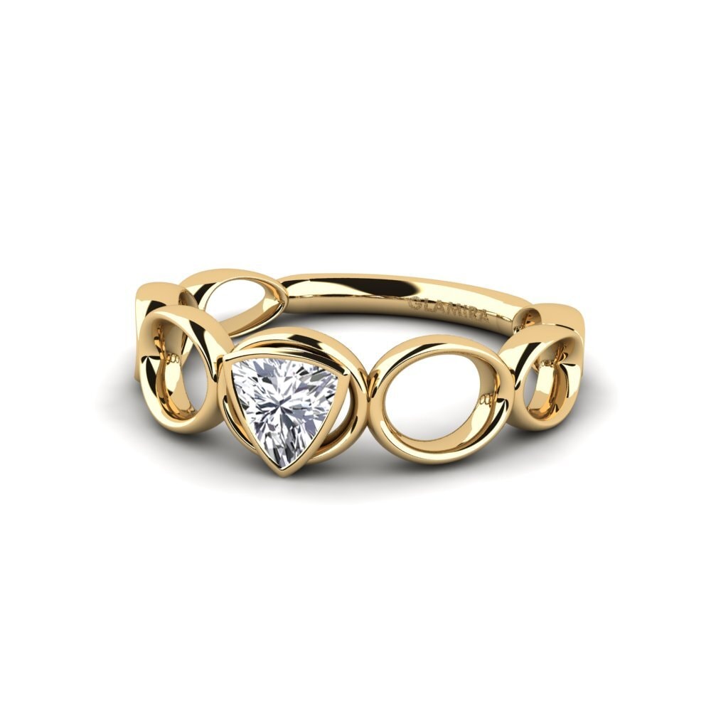 Trillion Diamond Engagement Ring Heryuwek