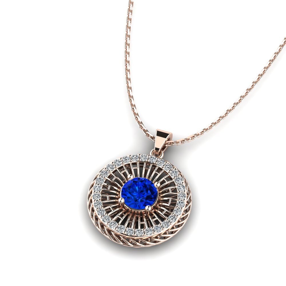 Sapphire (Lab Created) Women's Pendant Hester
