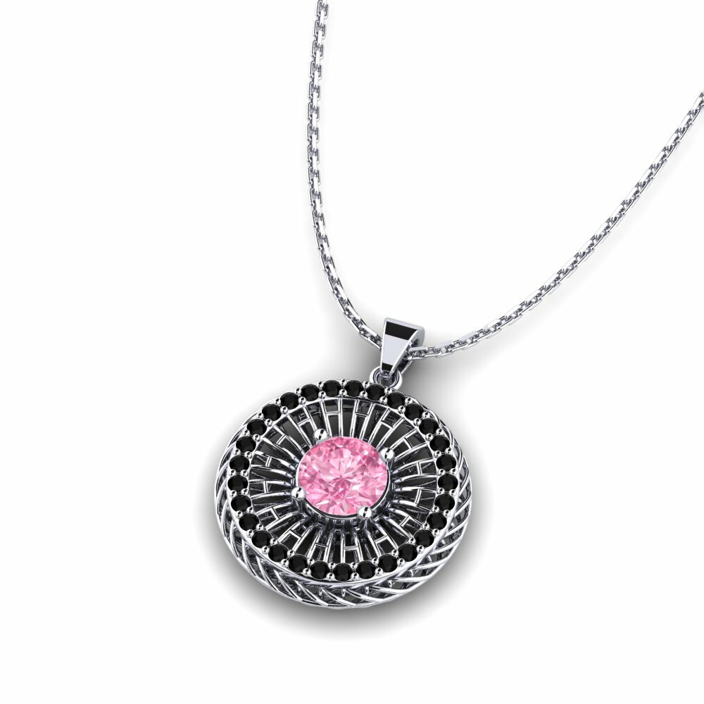 Roze Saffier Dames Hanger Hester