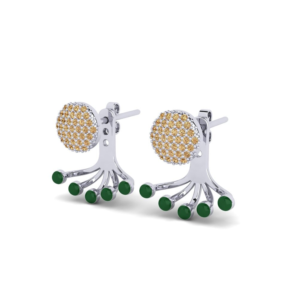 Brown Diamond Women's Earring Hestj