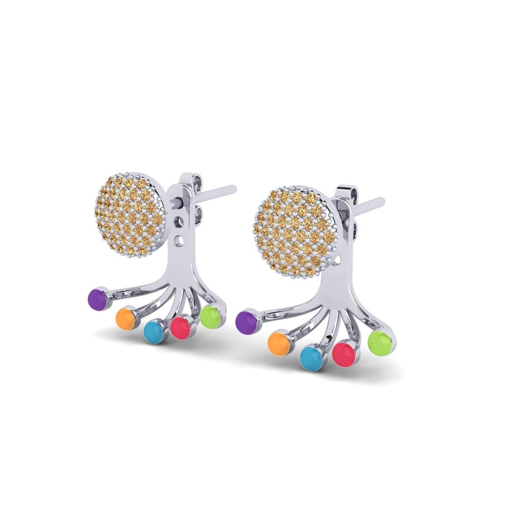 Brown Diamond Women's Earring Hestj