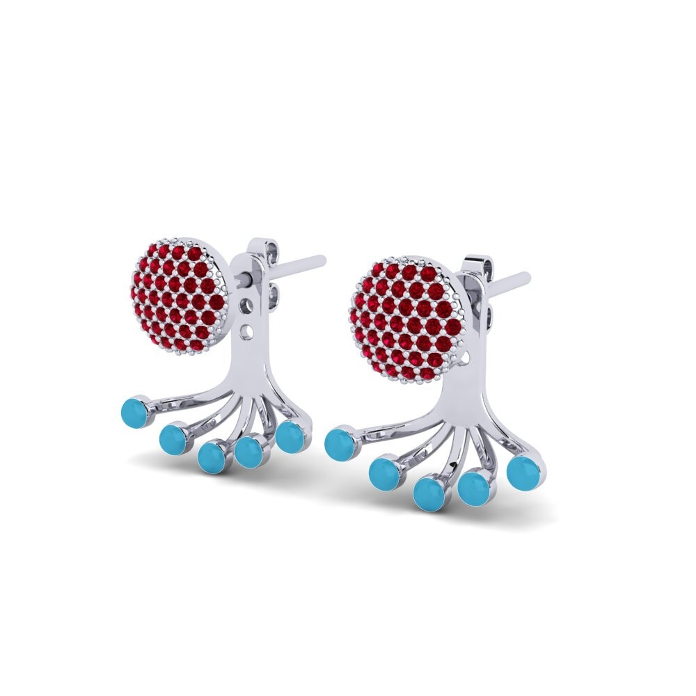 Red Zirconia Women's Earring Hestj