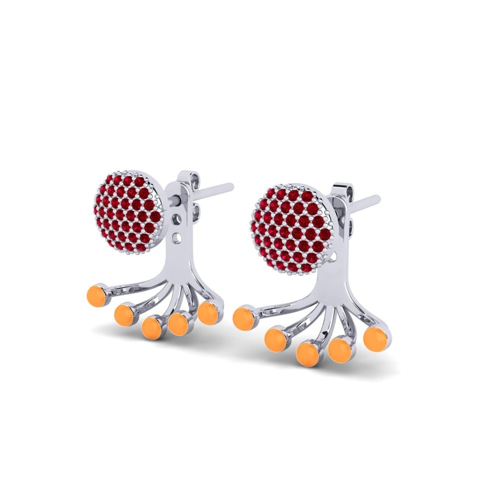 Red Zirconia Women's Earring Hestj