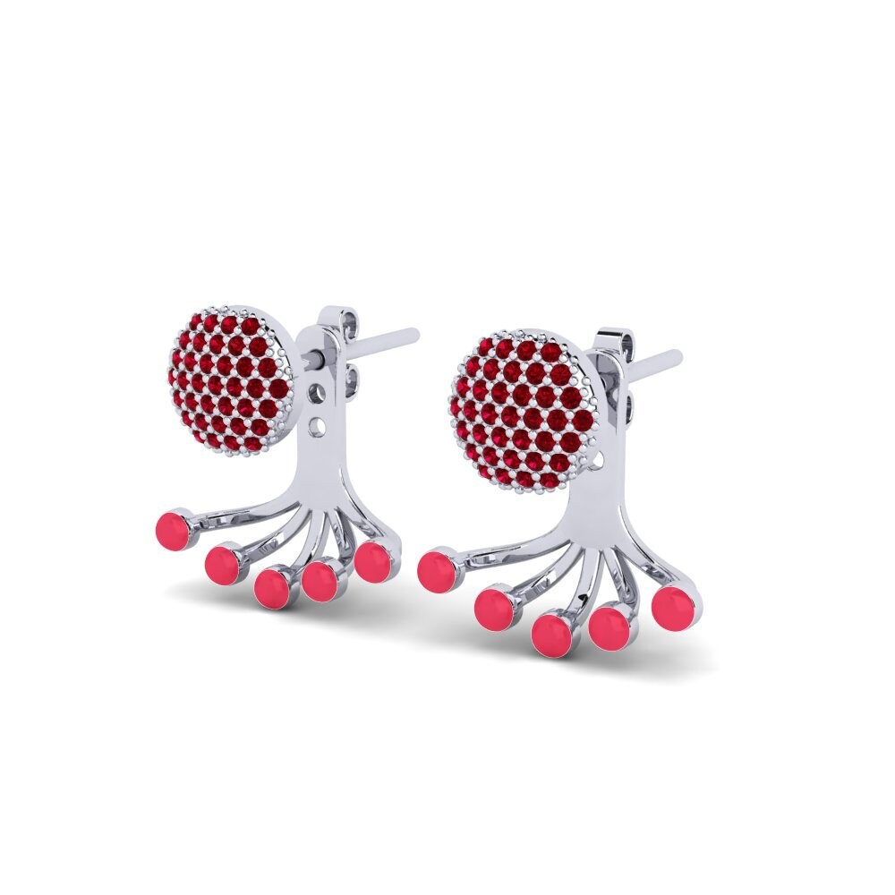 Red Zirconia Women's Earring Hestj