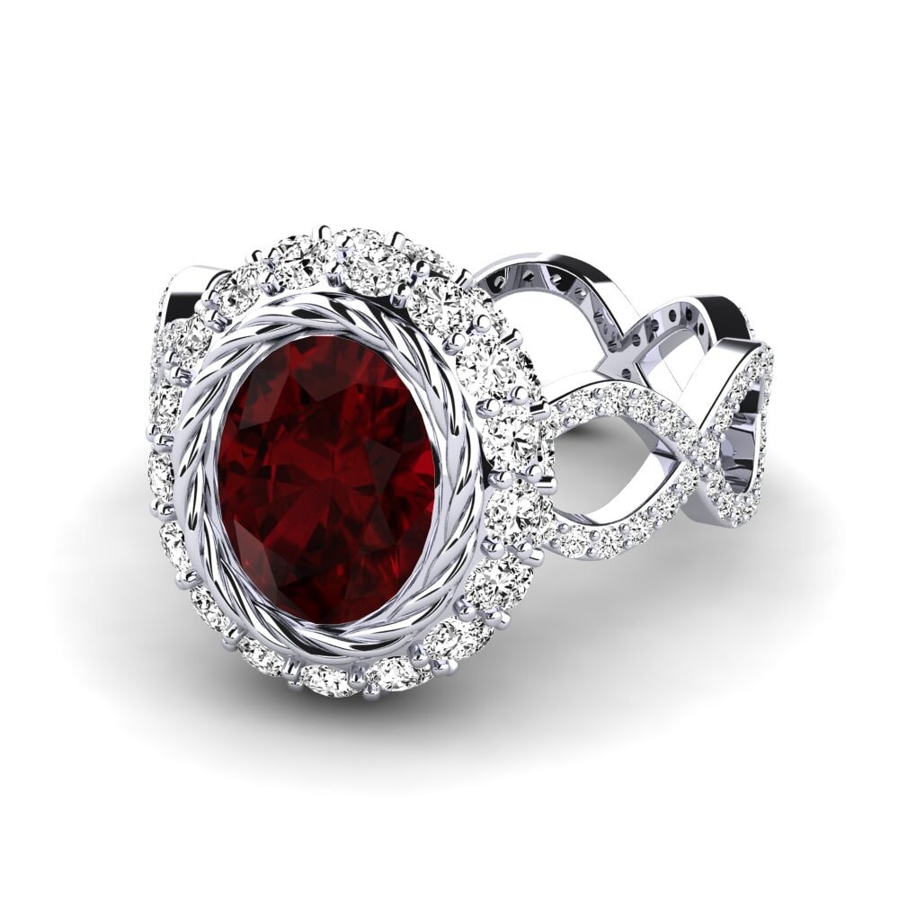 Garnet Engagement Ring Hettie