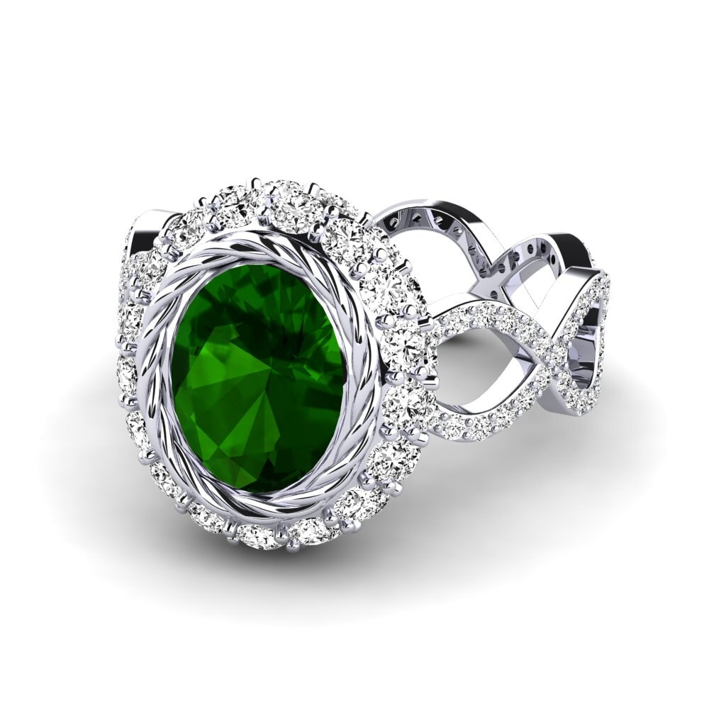 Green Tourmaline Engagement Ring Hettie