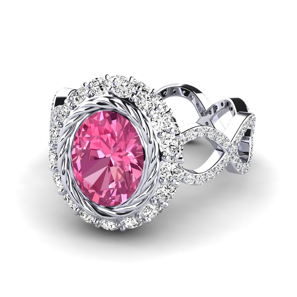 Pink Tourmaline Engagement Ring Hettie