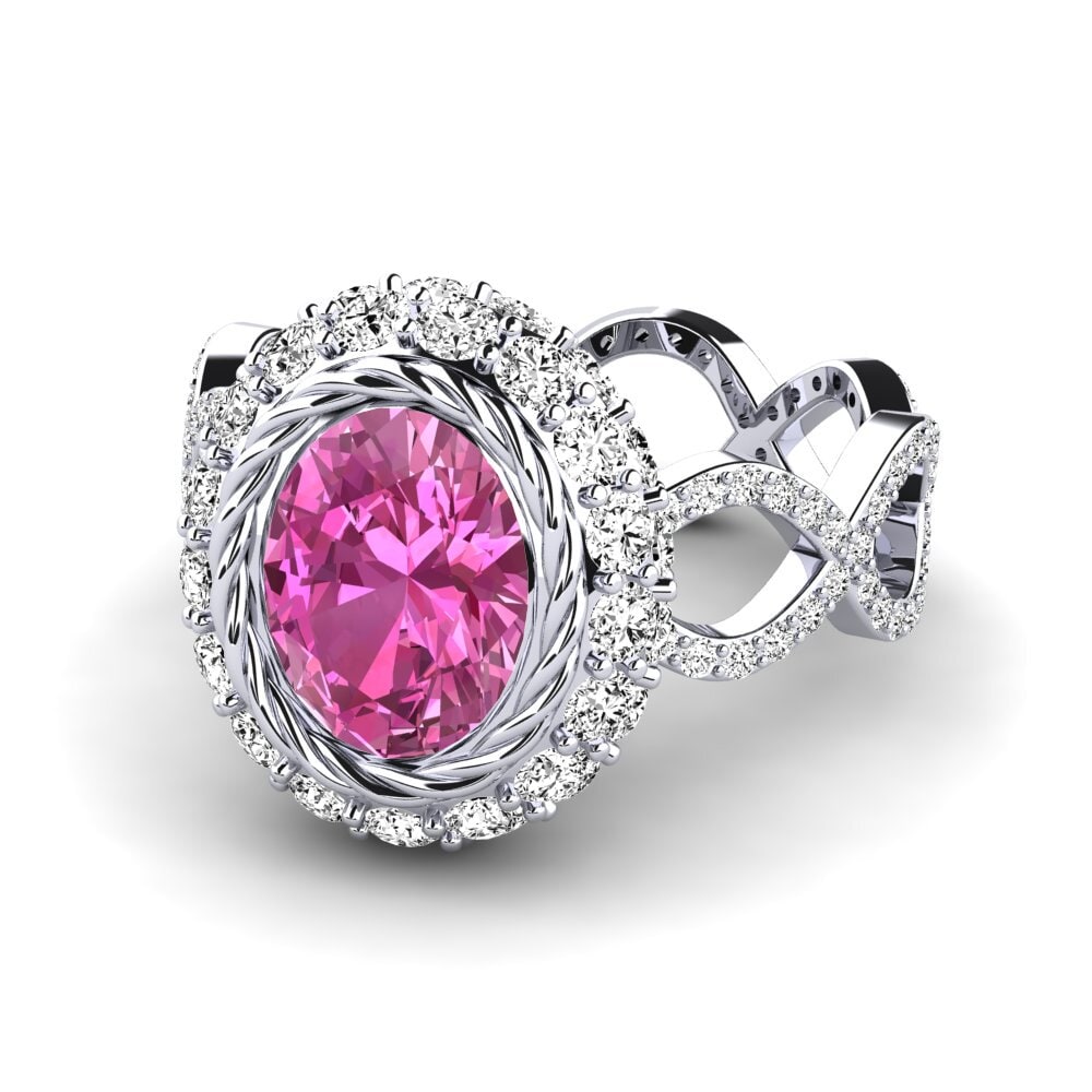 Pink Topaz Engagement Ring Hettie