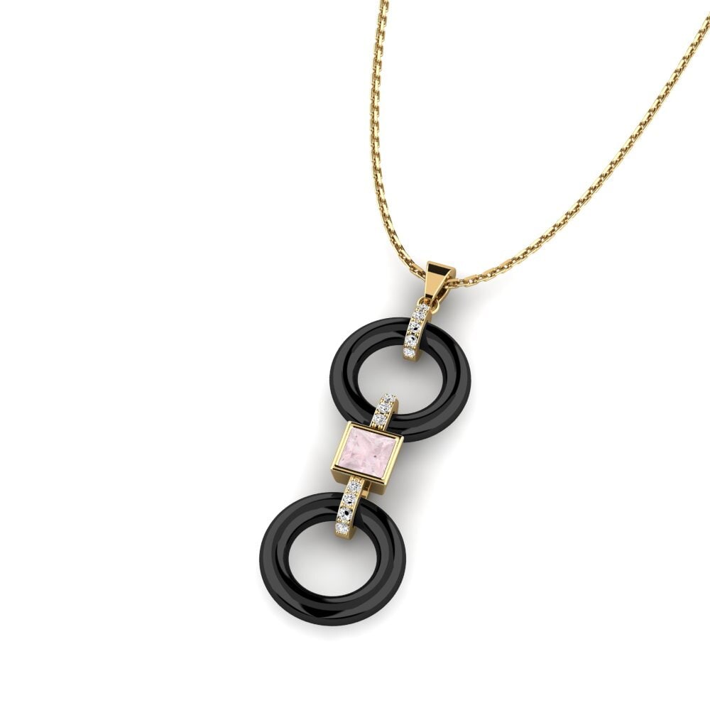Cuarzo rosa Colgante de Mujer Higham